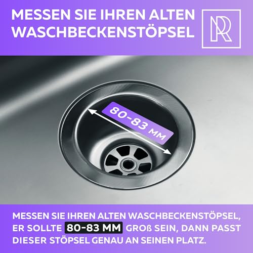 M. ROSENFELD HOME Universal Küchenspüle Stöpsel