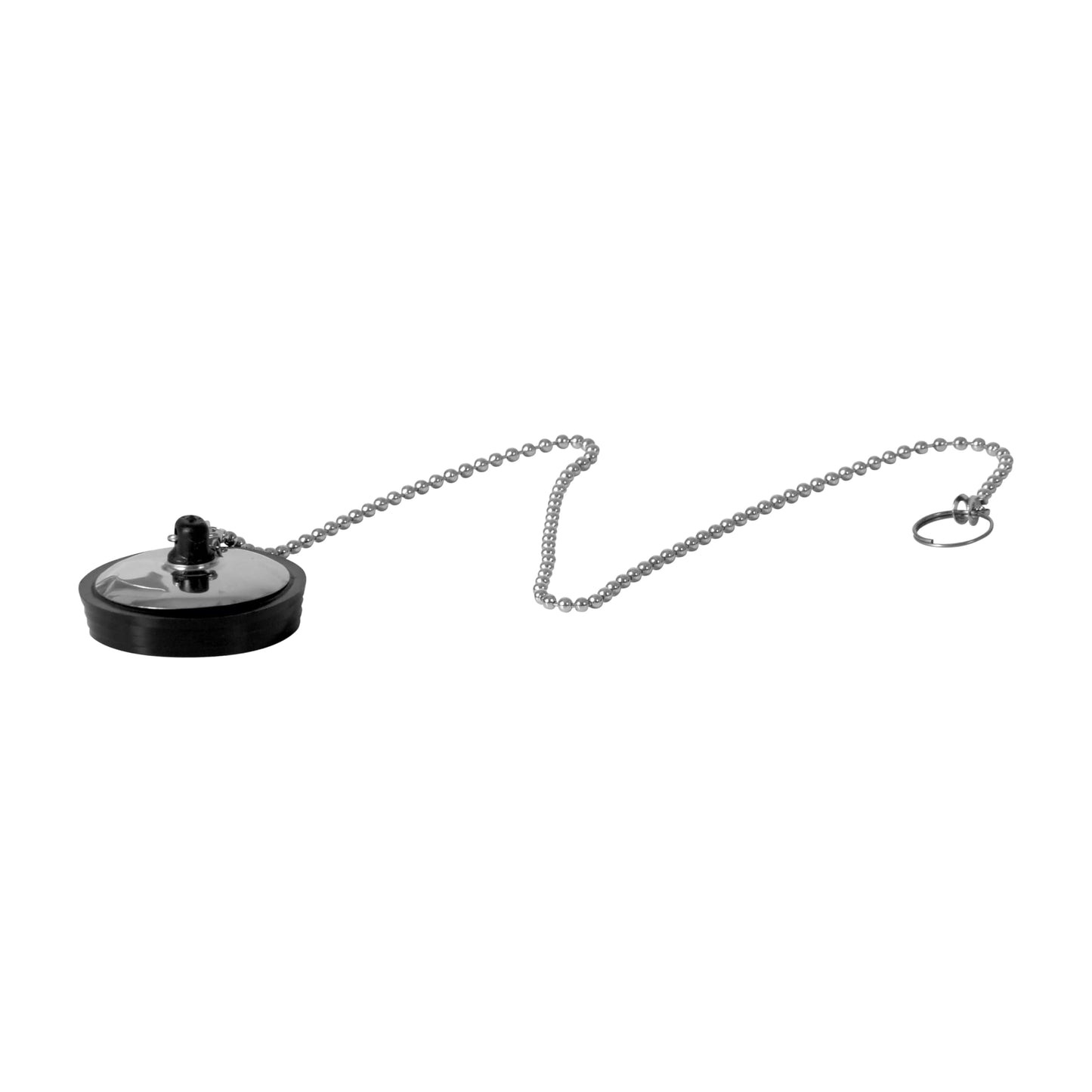 M. ROSENFELD HOME Abflussstopfen 46mm mit 42cm Stöpsel Kette, Spüle Abfluss Stöpsel, Gummi Stöpsel für Spülbecken, Abfluss Stöpsel für Spüle, Spültisch Stopfen für Badewanne, Küche