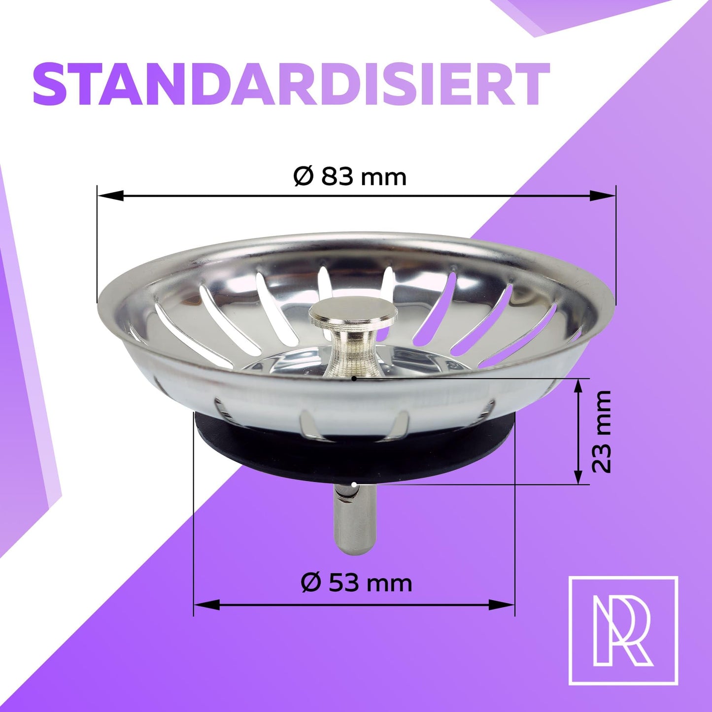 M. ROSENFELD HOME Universal Küchenspüle Stöpsel