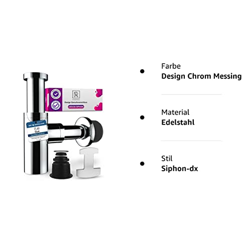 Design Siphon für Waschbecken Waschtisch