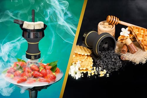 Shisha Head with Black Chimney Attachment