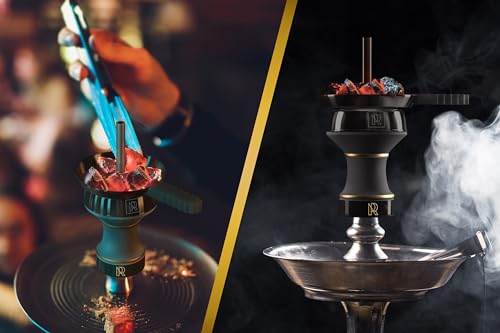 Shisha Head with Black Chimney Attachment