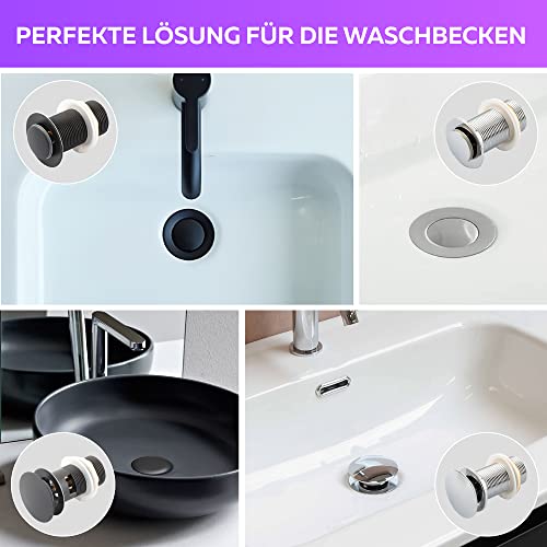 Ablaufgarnitur Waschbecken POP UP mit รberlauf -parent