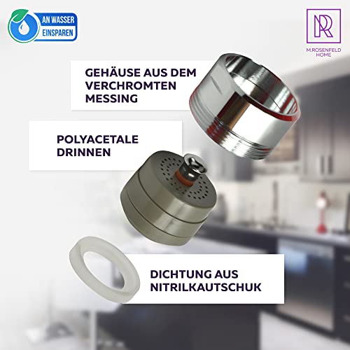 Aerator M24 water saver for faucet with strainer