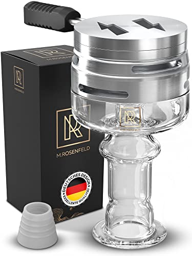 Glaskopf Shisha Set Phunnel Kopf mit Smokebox einzigartiger Multi-Ring-Boden