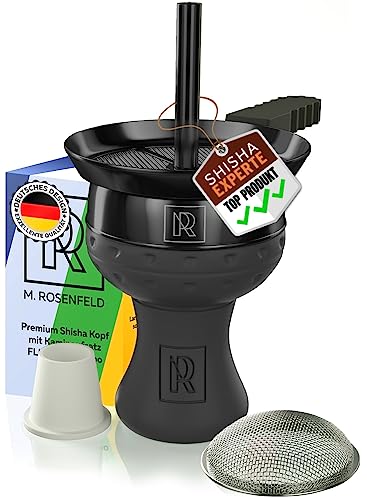M. ROSENFELD Shisha Head with Black Chimney - FLIC FLAC Combo