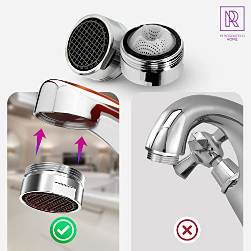 Aerator M24 water saver for faucet with strainer