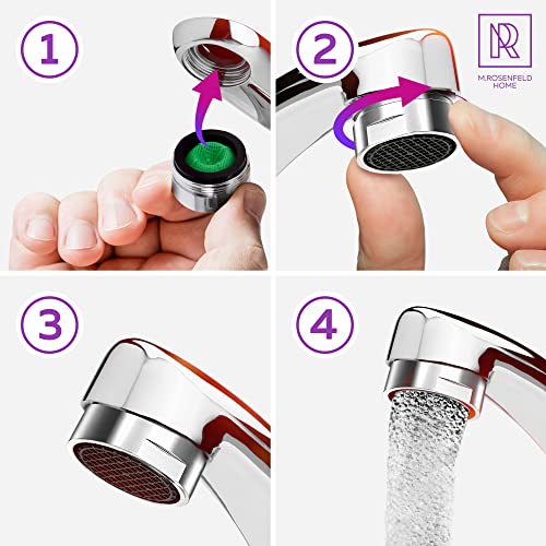 Aerator M24 water saver for faucet with strainer