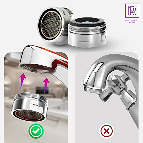 Aerator M24 water saver for faucet with strainer