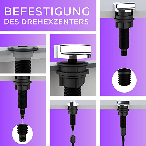 Siebkorb Excenterventil mit Drehexcenter per Bowdenzug - Siebkorbventil 114 mm mit Seil-Drehbetätigung