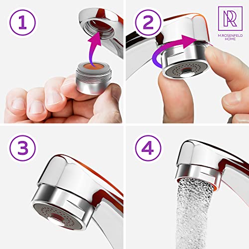Aerator M24 water saver for faucet with strainer