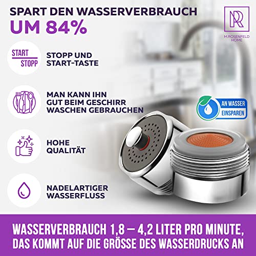 Aerator M24 water saver for faucet with strainer