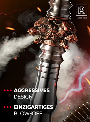 Shisha aus Stahl Set Wolf One Led