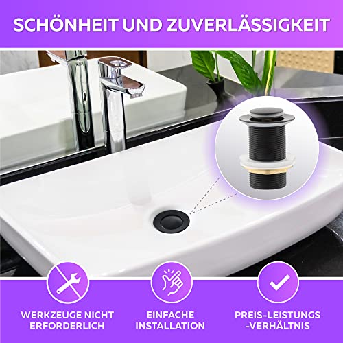 Ablaufgarnitur Waschbecken POP UP mit รberlauf -parent