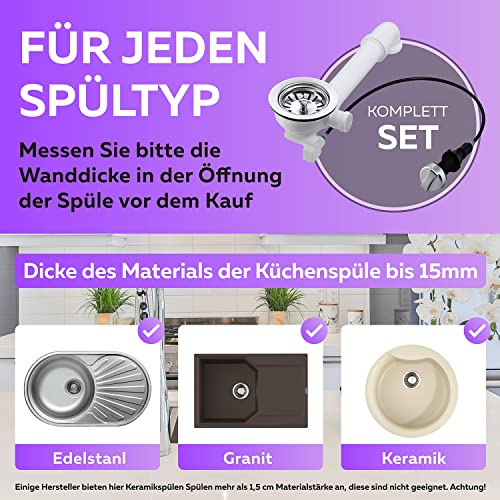 Siebkorb Excenterventil mit Drehexcenter per Bowdenzug - Siebkorbventil 114 mm mit Seil-Drehbetätigung