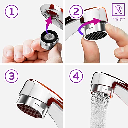 Aerator M24 water saver for faucet with strainer