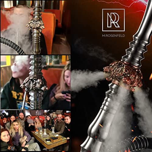 Shisha aus Stahl Set Wolf One Led