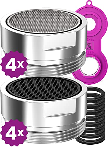 Aerator M24 water saver for faucet with strainer