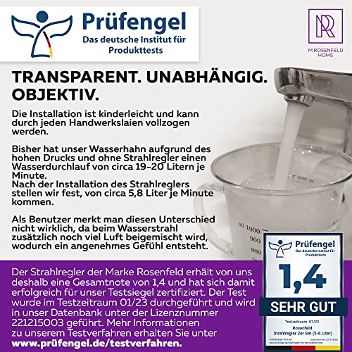 Sehr Wassersparend Strahlregler M24 (7 Stk.)