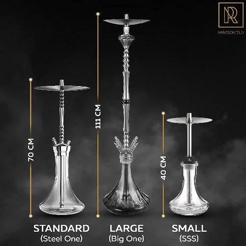 Premium-Shisha-Big-ONE-Massiv-und-Edel-M.ROSENFELD-Komplettset-111-cm-Hookah-mit-4-Anschlüssen-inkl.Adapter