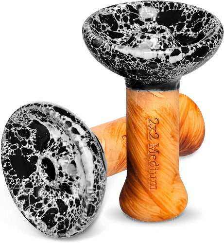 Tabakköpfe-Shisha-Kopf-Schwarz-M.ROSENFELD-Shisha-head-phunnel-for-true-connoisseurs-Shisha Head Phunnel Shisha Phunnel Head Shisha for Intensive Taste with Lots of Smoke - Shisha Accessories