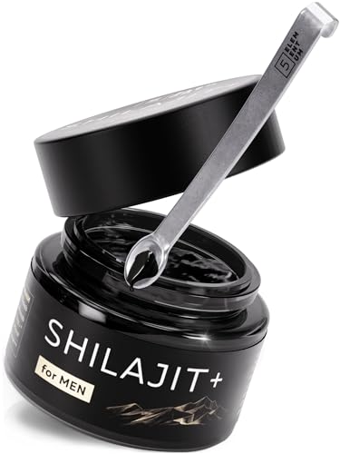 Shilajit Original Himalaya Für Männer – 82% Fulvinsäure 50g Premium Mumijo Shilajit Hochdosiert Aus Himalya Gebirge I Handernte Inkl. 500mg Dosierlöffel