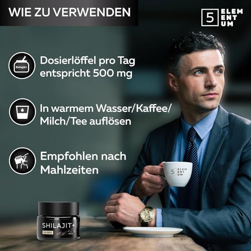 Shilajit Original Himalaya Für Männer – 82% Fulvinsäure 50g Premium Mumijo Shilajit Hochdosiert Aus Himalya Gebirge I Handernte Inkl. 500mg Dosierlöffel