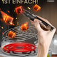 Elektrischer Shisha Kohleanzünder Black Heat 1000W + Edelstahl Kohle Gitter & Shisha Zange Kohlegrill Shisha 150cm Kabel