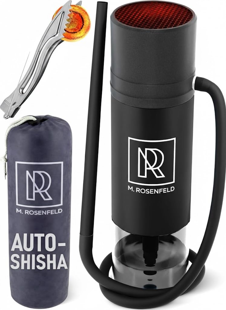 M. ROSENFELD Car Hookah – Kompaktes Reise-Set – Schwarz