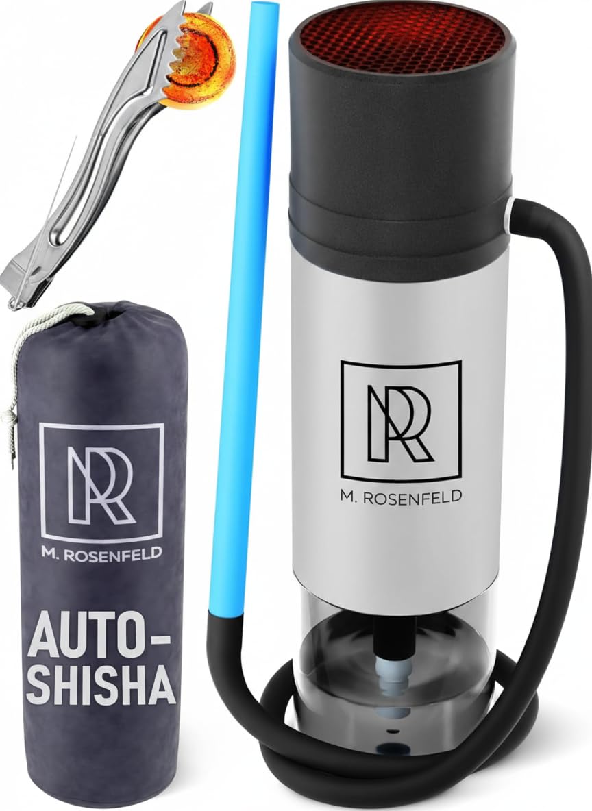 M. ROSENFELD Car Hookah – Kompaktes Reise-Set – Weiß