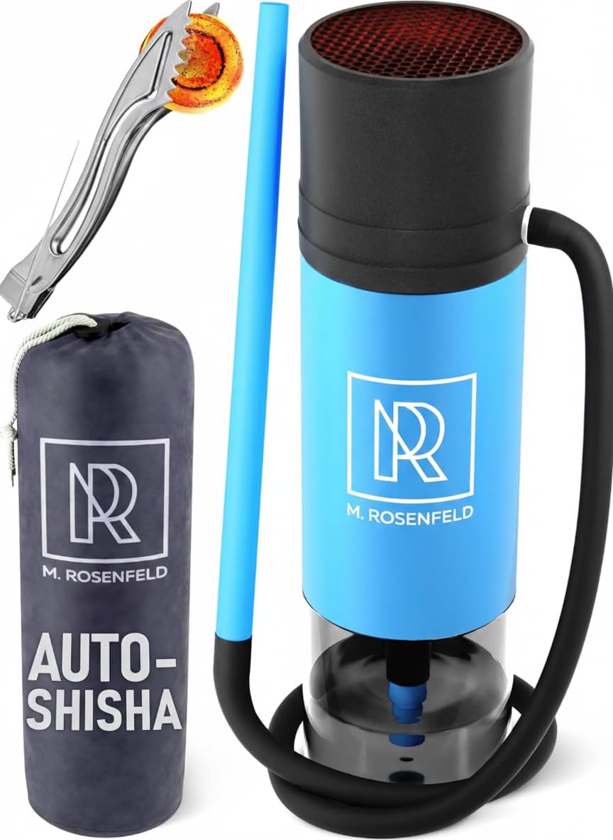 M. ROSENFELD Car Hookah – Kompaktes Reise-Set – Blau