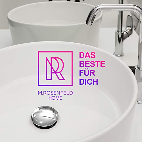 M.ROSENFELD-Siphon-Waschbecken-Ablaufgarnitur-Ventil-mit-Strahlregler-Wassersparer für Wasserhahn-Aufsatz-Geruchsverschluss