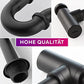 Siphon Waschbecken aus Chrom