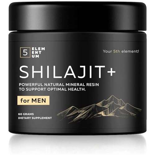 SHILAJIT for MEN - 50g dark glass jars - in color box - Herbal Mix, Highly Effective Shilajit Complex Formula for Energy and Immunity