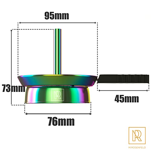 Premium-Shisha-Kaminaufsatz-Flic-Flac-Kamin-für-Tonkopf-Silikonkopf-Keramikkopf-Steinkopf-Kaminkopf-mit-Regenbogen-Effekt