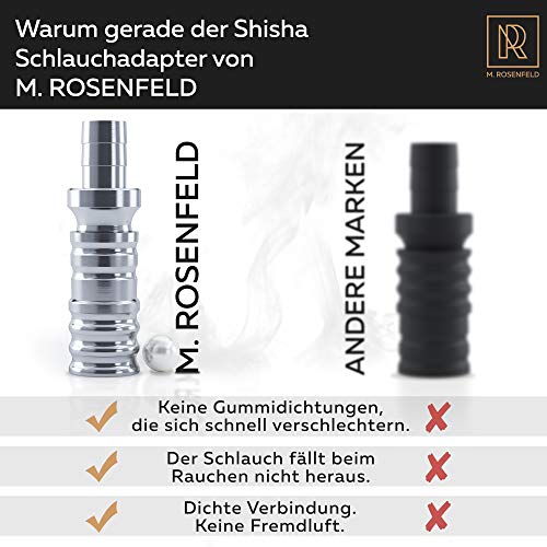 M.ROSENFELD-Shisha-Schlauchadapter-Aluminium-Set-2-teilig-Anschluss