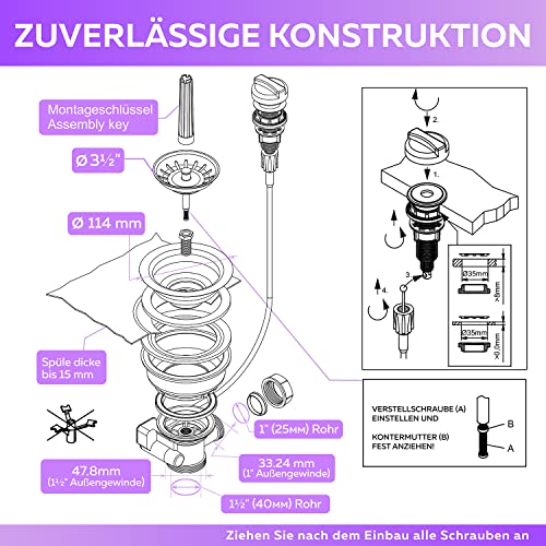 Flexibler Siphon Küchenspüle Parent