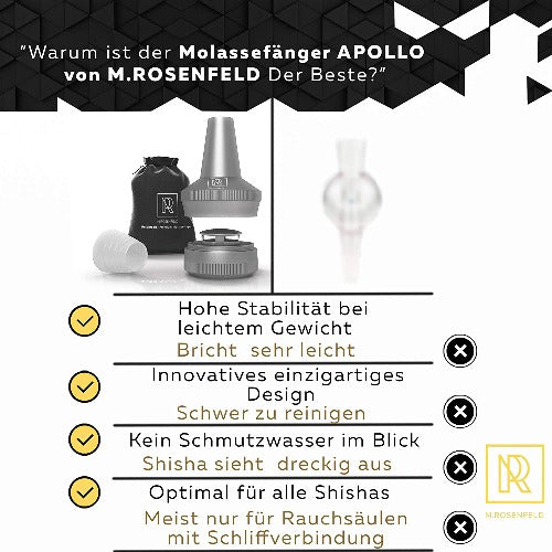 M.ROSENFELD-Shisha-Molassefänger-mit-Gewinde-Apollo-Universal-aus-Aluminium-mit-Adapter