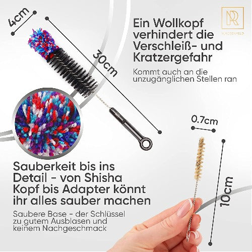 M.ROSENFELD-SET-Mit-vier-praktischen-Shisha-Bürsten-500-Edelstahl-Reinigungsperlen-alles-Reinigung-deiner-Hookah-benötigst